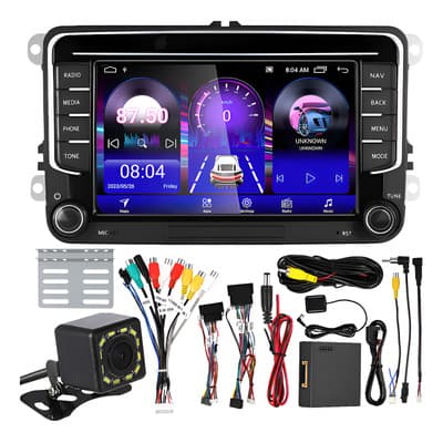 2+64g Android Car Stereo Sistema De Navegación Gps Para Volkswagen Golf Polo Jetta Mk6 1080p Con Cámara De Marcha Atrás
