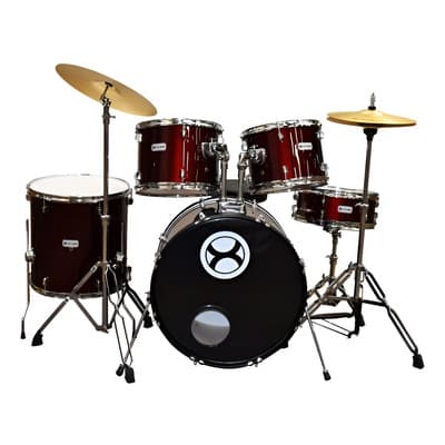 Extreme Exbt065 Batería Profesional Vino 5 Pzas. Aro Cromado Color Negro - $6,709.00 en Mercado Libre | PrecioMX