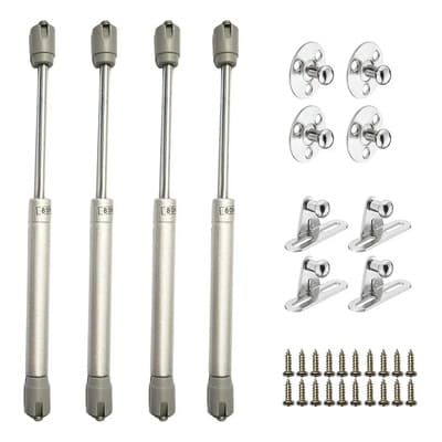 Ryvoxel 4 Pistones Amortiguador Gas Tope Puerta Para Alacena Cocinas 80 N (8 Kg) Para Alacenas Y Cocinas Aluminio