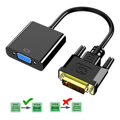 Adaptador Convertidor Activo Dvi-d A Vga 1080p 60hz Aomu Dual Link - $89.00 en Mercado Libre | PrecioMX