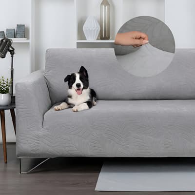 Protector Cubre Sala Elástico Ajustable -3 Pzas- Real Textil Gris Tenue - $1,199.20 en Mercado Libre | PrecioMX