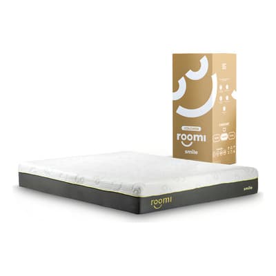 Colchón ROOMI Convoluted Memory Foam Matrimonial 20 cm Hipoalergénico Firmeza Media