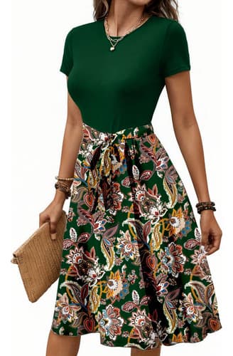 Sqy Vestido Elegante Floral Con Cordones Para Mujer - $196.02 en Mercado Libre | PrecioMX