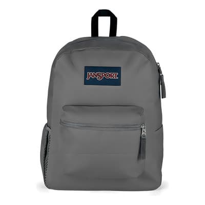 Mochila urbana JanSport Cross Town color gris diseño liso 25L