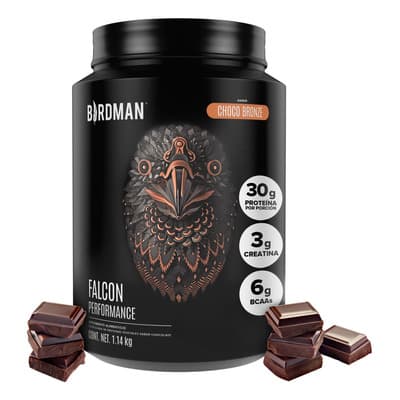 Birdman Falcon Performance Proteína En Polvo | Con Creatina & Bcaas | Sin Lácteos | Choco Bronze | 1.14kg