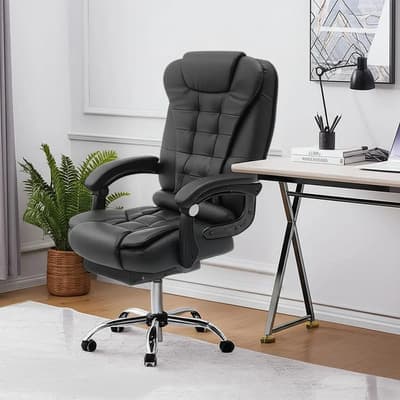 Silla De Escritorio Silla 003 Yx-7165 Ergonómica Negra Con Tapizado De Vinipiel Negro - $1,798.98 en Mercado Libre | PrecioMX