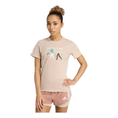 Playera adidas Correr México Marathon Pack Mujer Jy7616 Beig
