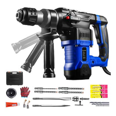 CAKILA 3500W Taladro Rotomartillo Cincelador Taladro Cincel De Impacto Taladros Percutor Electrico Perforador Industrial Sds-plus Con Embrague Automático Y Kit Taladro, 5000RPM, Alto Impacto 8J