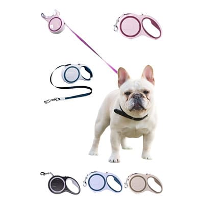 Correa Retráctil Nylon Azul 5m Para Perros Y Gatos 25kg Una Mascota