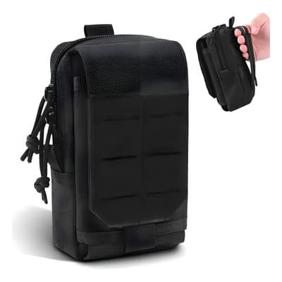 Bolsa Táctica Molle Nylon Negro Para Cinturón Y Mochila Multiusos - $96.48 en Mercado Libre | PrecioMX