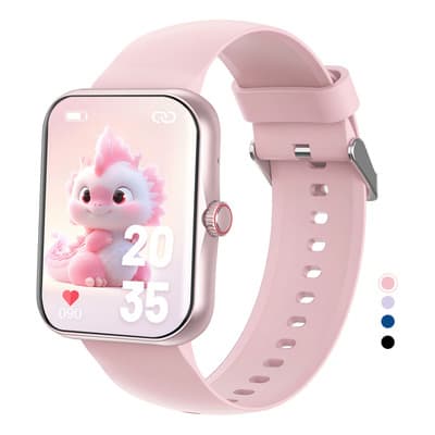 Relojes Inteligentes Smartwatch Para Ninos Pthtechus 1.75 Pantalla Ip68 Bluetooth|usb|compatible Llamadas|notificación De Mensajes|medidor De Glucosa Digital|regalos Niños Y Niñas|fotografía|rosa