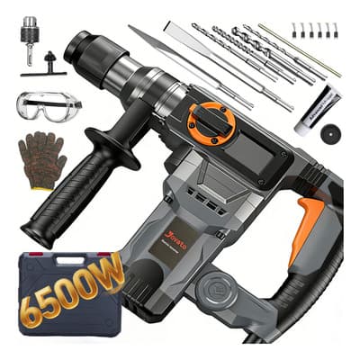 Taladro Percutor Profesional Alta Potencia para Concreto, Pared, Madera y Metal, Velocidad Ajustable, Maleta y Accesorios Incluidos, Herramienta Eléctrica Resistente para Uso Doméstico y Construcción