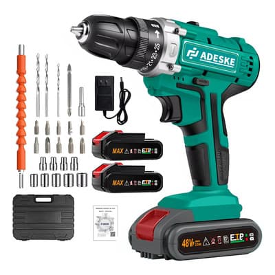 Rotomartillo electroneumático Adeske T66 inalámbrico verde oscuro con 156W de potencia