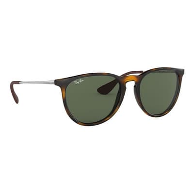 Armazón Solar Ray-ban Erika Rb4171 710/71 Color de la lente Verde Color de la varilla Grafito Color del armazón Havana Diseño Protección UV