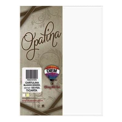 Hojas Papel Opalina Diem Blanco 225g Carta Paquete 100 Hojas - $149.00 en Mercado Libre | PrecioMX