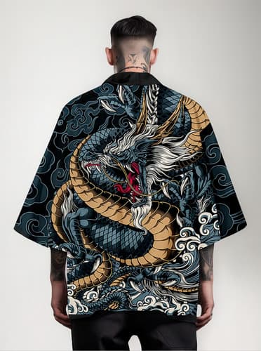 Kimono Japonés Con Diseño De Dragón Para Cosplay De Hombre - $208.80 en Mercado Libre | PrecioMX