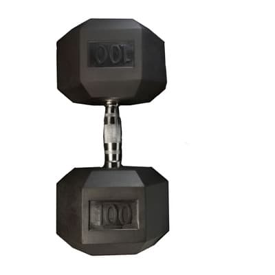 Mancuerna Hexagonal 100 Lbs Wod Pro Caucho Cromada Color Negro - $3,199.00 en Mercado Libre | PrecioMX