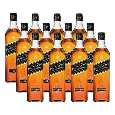 Whisky Johnnie Walker Black Label 750ml Pack 12 Piezas - $6,284.00 en Mercado Libre | PrecioMX