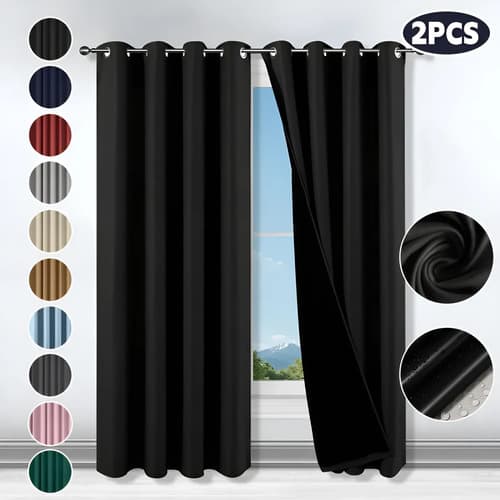 Cortina Blackout Para Ventana 214x160cm 2pzs Habitacion Sala - $183.94 en Mercado Libre | PrecioMX