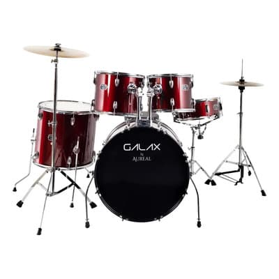 Batería Acústica Aureal Galax, Hardware Platillos Banco Red Color Rojo - $7,581.00 en Mercado Libre | PrecioMX