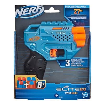 Pistola Nerf Trio Td-3 Elite 2.0 Lanza 3 Dardos A La Vez Color Azul - $150.40 en Mercado Libre | PrecioMX