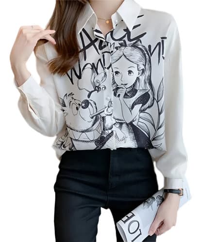 Blusa De Mujer Con Ribete Estampado Casual Camisa - $219.00 en Mercado Libre | PrecioMX