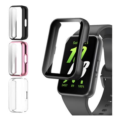 Funda Con Mica Para Samsung Galaxy Fit 3 Case Tpu 3 Pzs Caja Negro/ Rosa/ Transparente - $125.16 en Mercado Libre | PrecioMX