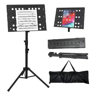 Atriles Para Partituras Smart Estante De Partitura Negro Orquestral