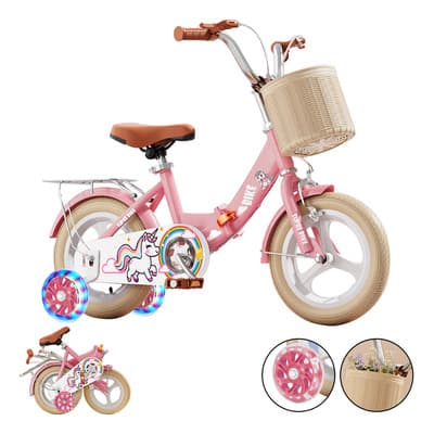 Bicicleta Infantil Plegable De R16 Ideal Para Niños 4a6 Años
