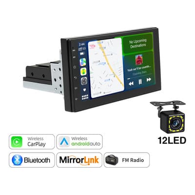 7'' Auto Estéreo wireless Carplay android auto Mirrorlink 1 Din Mp5 Con Pantalla Táctil Carpay Screen FM AM Bluetooth
