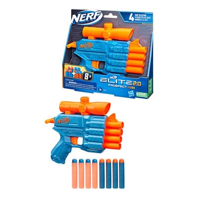 Lanzador Prospect Qs-4 Nerf Elite Azul - $161.00 en Mercado Libre | PrecioMX