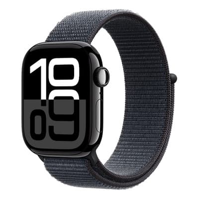 Apple Watch Series 10 GPS • Caja de aluminio negro azabache de 42 mm • Correa loop deportiva color tinta - Distribuidor Autorizado