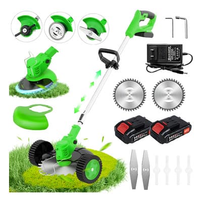 Desbrozadora Eléctrica Inalámbrica DBDBKing 2000W Con Ruedas y Batería 48V