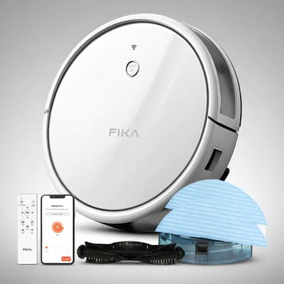 Robot Aspiradora Trapeadora Inteligente Fika Think Con Autocarga Giroscópica Wifi App Color Blanco - $1,939.03 en Mercado Libre | PrecioMX