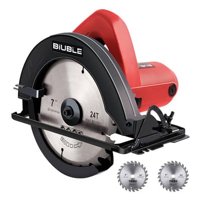 Sierra Circular Eléctrica Biuble 190mm 2000W Carpintería Madera Metal