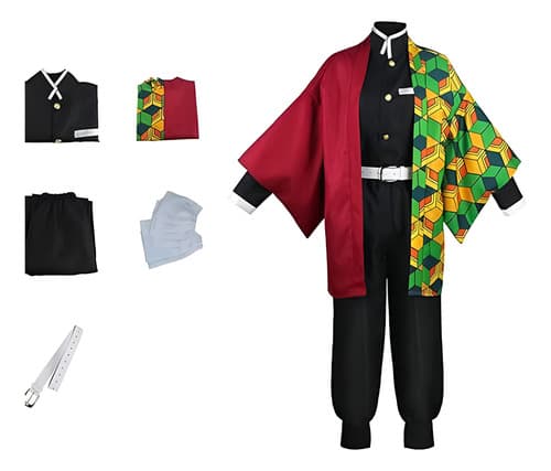 Demon Slayer Giyu Tomioka Cosplay Disfraz Fiesta Kimono Ropa Para Niños Adult