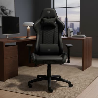 Silla de escritorio Balam Rush Thunder Rush V2 gamer ergonómica negra