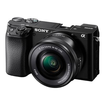Cámara Aps-c A6100 Con Enfoque Automático Rápido Color Negro