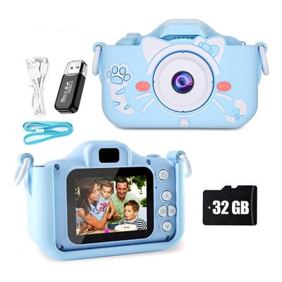 Lawuto Cámara Digital Para Niños Video Jueguete C/tarjeta Sd Color Agua - $197.60 en Mercado Libre | PrecioMX