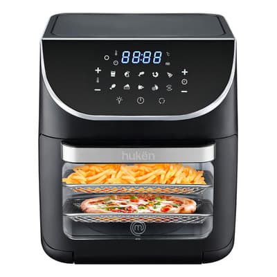 Horno Multifuncional Freidora De Aire+rostizador+deshidratad Color Negro 1700 W Masterchef By Huken