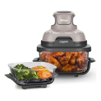 Freidora De Aire Ninja Crispi 4 En 1 De Vidrio, Color Piedra - $4,231.89 en Mercado Libre | PrecioMX