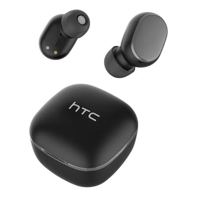 Auriculares In-ear Gamer Inalámbricos HTC True Wireless Earbuds 2 TWS3 Audifonos Manos Libres Earbuds Con Microfono Con Estuche Negro Con Luz LED Compatible Con Huawei Sony Samsung Xiaomi iPhone
