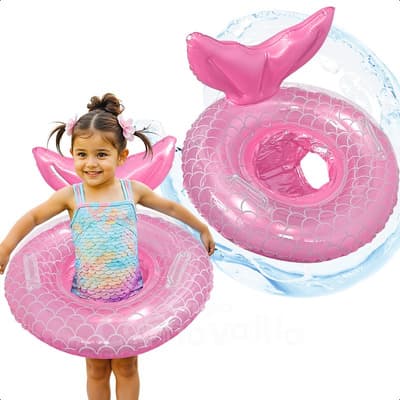 Inflable Flotador Cola Sirena Salvavidas Rosa Infantil Playa Alberca Grupo Carnavallia - $215.00 en Mercado Libre | PrecioMX
