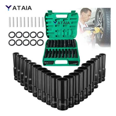 Yataia Juego De 20 Piezas De Llaves De Vaso 1/2, Dados Hexagonales Y Herramientas De Mano Para Mecánico | Apriete Y... Verde - $298.98 en Mercado Libre | PrecioMX