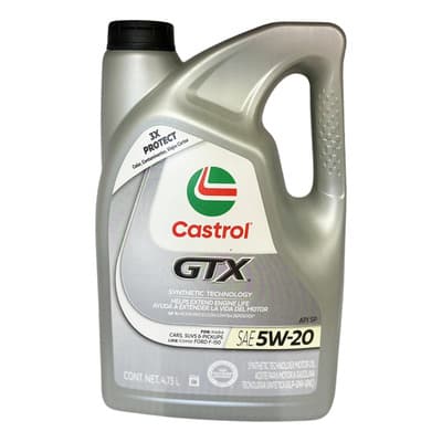 Aceite Castrol Gtx 5w20 4.73 Litros
