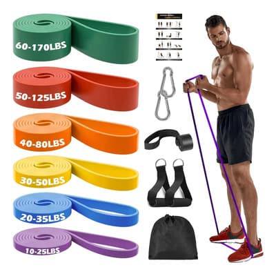 Bandas De Resistencia Ash 6 Niveles Pack 12 Piezas Con Accesorios Y Anclaje Toallas Toallas De Baño Coloridas - $236.21 en Mercado Libre | PrecioMX