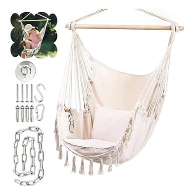 Columpio Sillas Colgantes Para Jardín 2 Cojín Kit Hamacas,columpios Colgantes,sillas Exteriorjardin,sillas Para Jardin,sillas Jardineras,sillas Exterior,silla De Jardin Beige - $583.51 en Mercado Libre | PrecioMX