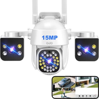 Ojo® 15mp Cámaras De Seguridad Tres Lentes Tres Pantalla Ptz Uhd Blanco - $698.47 en Mercado Libre | PrecioMX