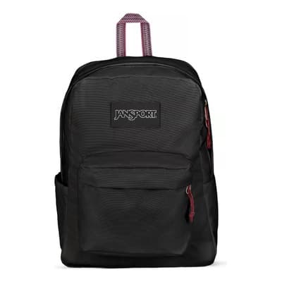 Mochila Jansport 100% Ecologica Unisex Moda Restore Pack Color Negro Diseño De La Tela Liso