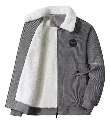 Chamarra De Felpa Con Solapa Superior Gruesa Para Hombre - $279.60 en Mercado Libre | PrecioMX